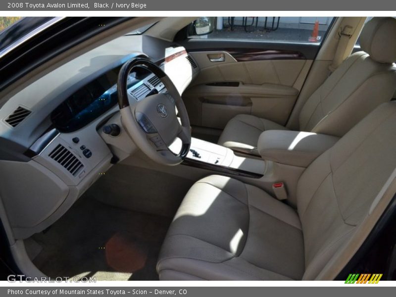 Black / Ivory Beige 2008 Toyota Avalon Limited