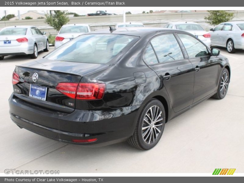 Black / Ceramique/Titan Black 2015 Volkswagen Jetta Sport Sedan