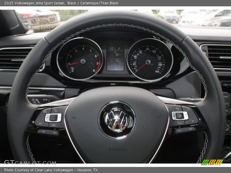 Black / Ceramique/Titan Black 2015 Volkswagen Jetta Sport Sedan