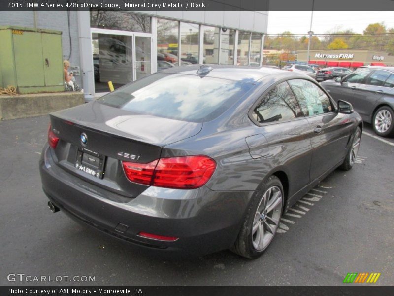 Mineral Grey Metallic / Black 2015 BMW 4 Series 428i xDrive Coupe