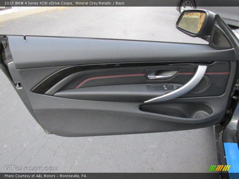 Mineral Grey Metallic / Black 2015 BMW 4 Series 428i xDrive Coupe