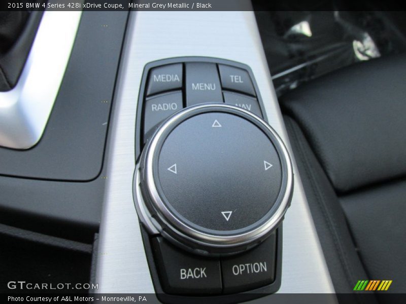 Mineral Grey Metallic / Black 2015 BMW 4 Series 428i xDrive Coupe