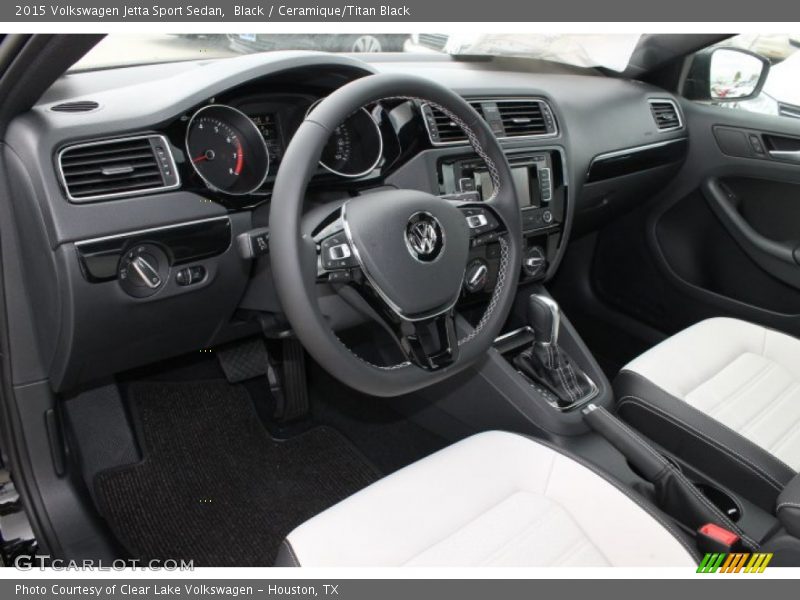 Ceramique/Titan Black Interior - 2015 Jetta Sport Sedan 