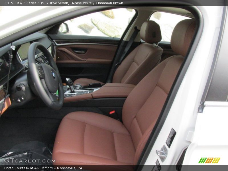Front Seat of 2015 5 Series 535i xDrive Sedan