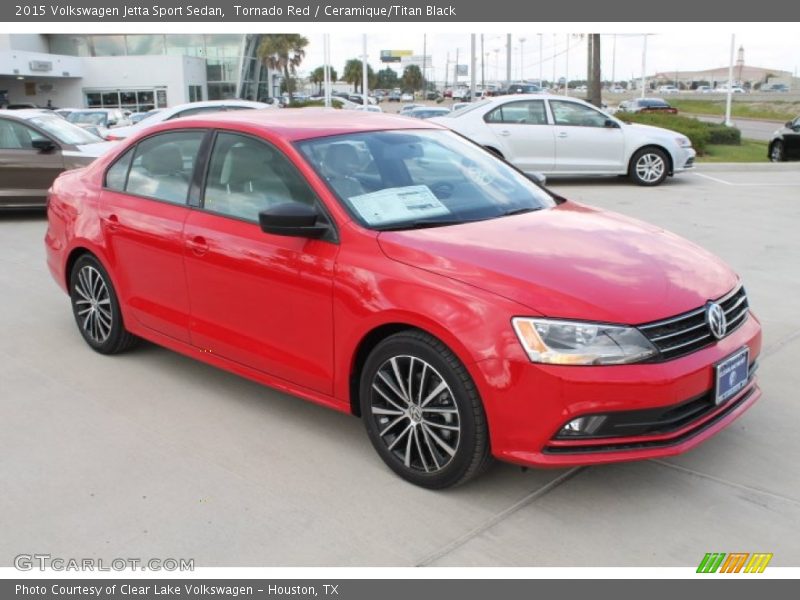 Tornado Red / Ceramique/Titan Black 2015 Volkswagen Jetta Sport Sedan