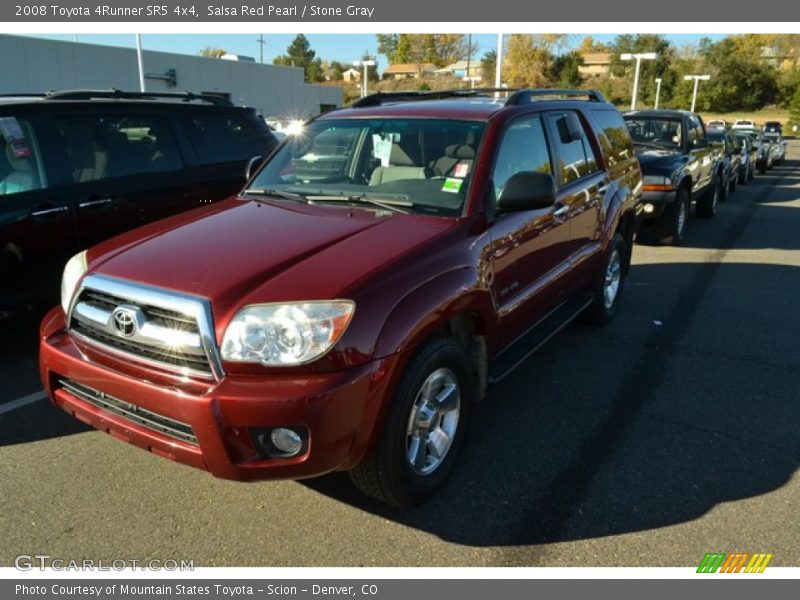 Salsa Red Pearl / Stone Gray 2008 Toyota 4Runner SR5 4x4
