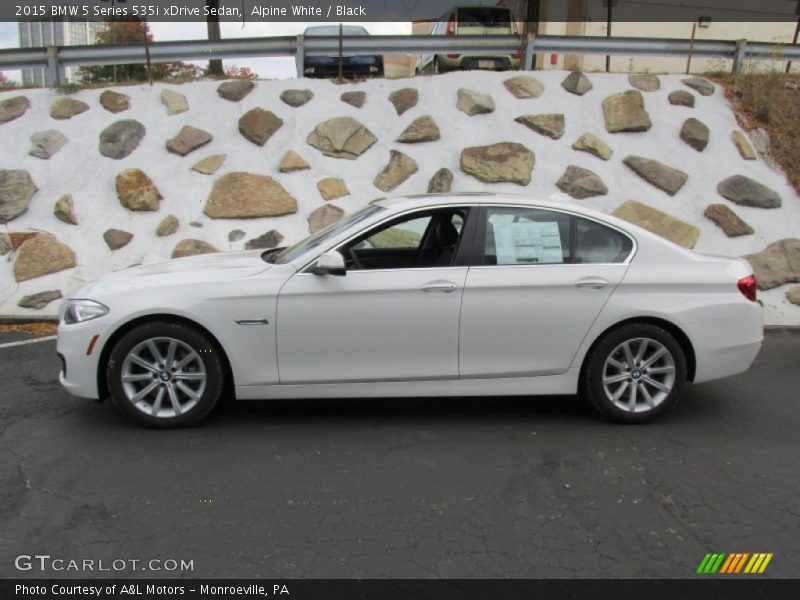 Alpine White / Black 2015 BMW 5 Series 535i xDrive Sedan