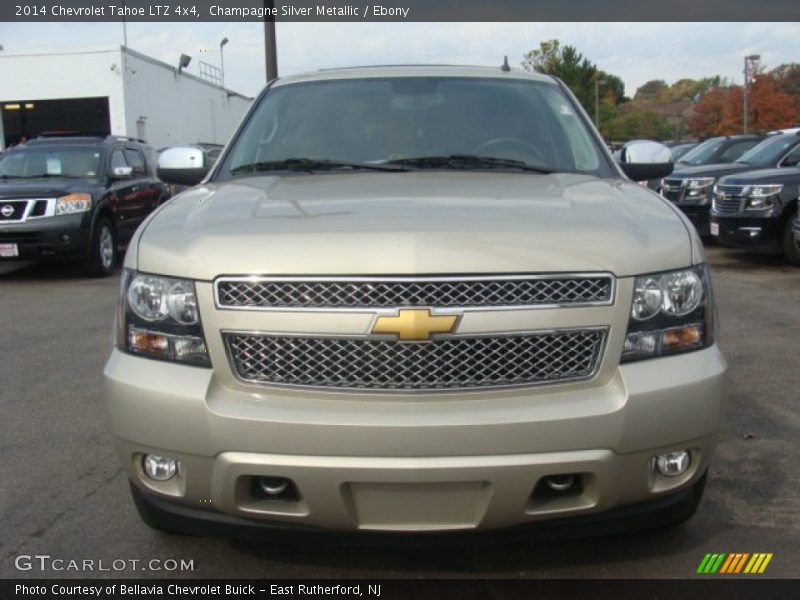 Champagne Silver Metallic / Ebony 2014 Chevrolet Tahoe LTZ 4x4