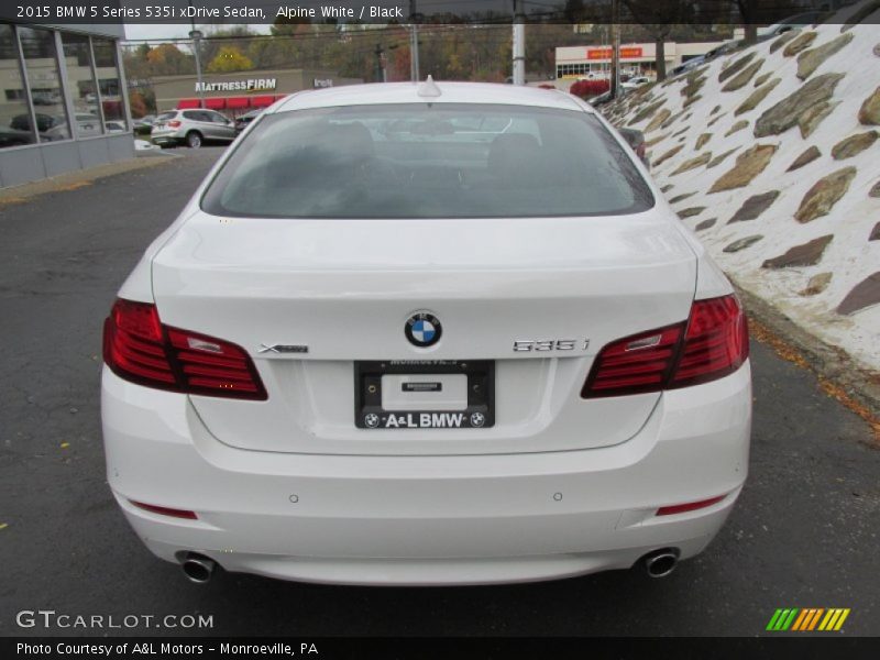 Alpine White / Black 2015 BMW 5 Series 535i xDrive Sedan