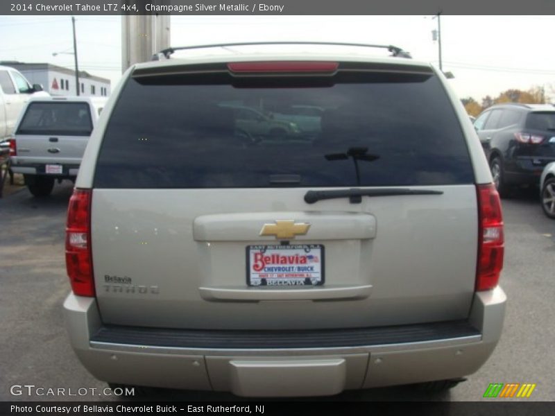 Champagne Silver Metallic / Ebony 2014 Chevrolet Tahoe LTZ 4x4
