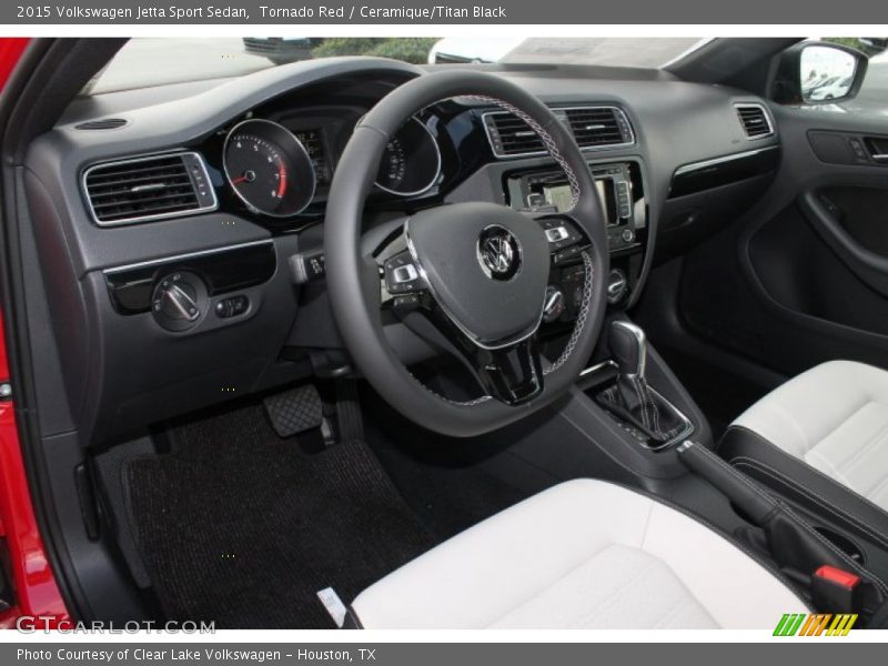 Ceramique/Titan Black Interior - 2015 Jetta Sport Sedan 