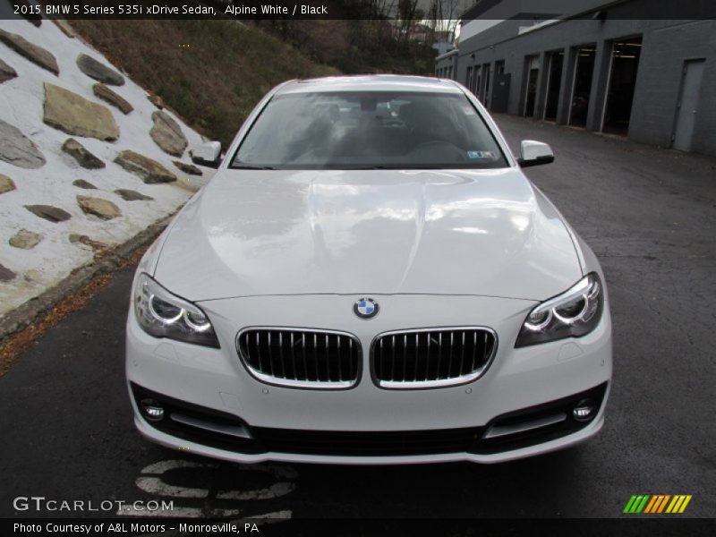 Alpine White / Black 2015 BMW 5 Series 535i xDrive Sedan