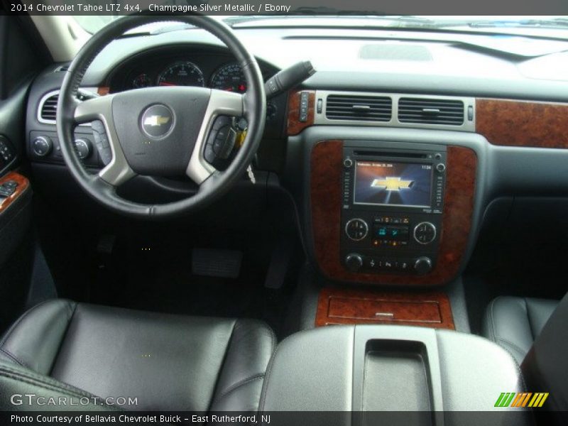 Champagne Silver Metallic / Ebony 2014 Chevrolet Tahoe LTZ 4x4