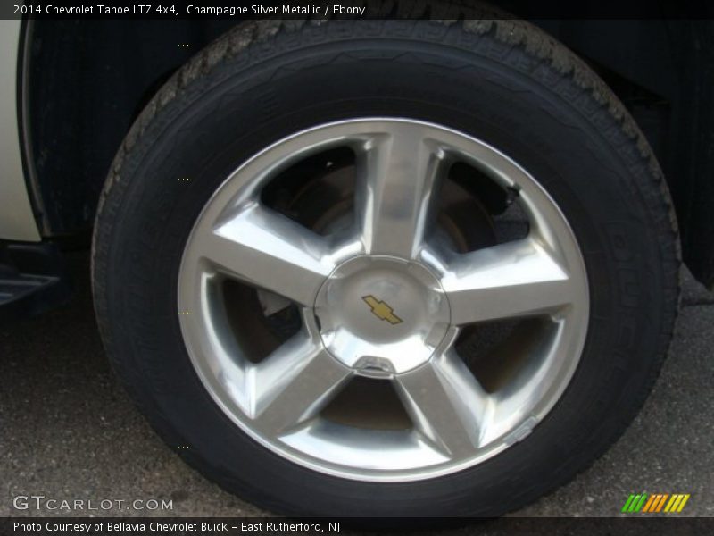 Champagne Silver Metallic / Ebony 2014 Chevrolet Tahoe LTZ 4x4