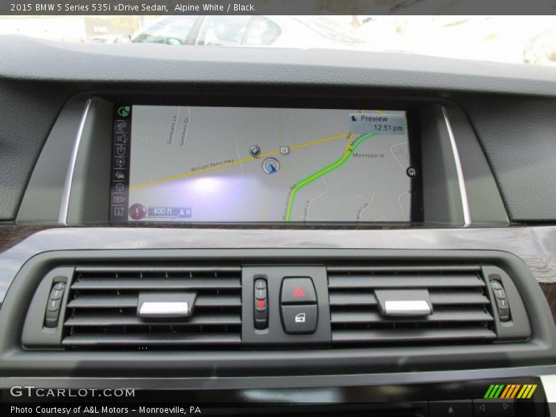 Alpine White / Black 2015 BMW 5 Series 535i xDrive Sedan