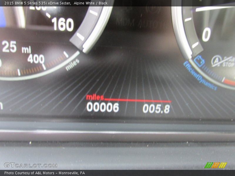 Alpine White / Black 2015 BMW 5 Series 535i xDrive Sedan