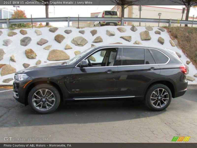 Dark Graphite Metallic / Ivory White 2015 BMW X5 xDrive35i