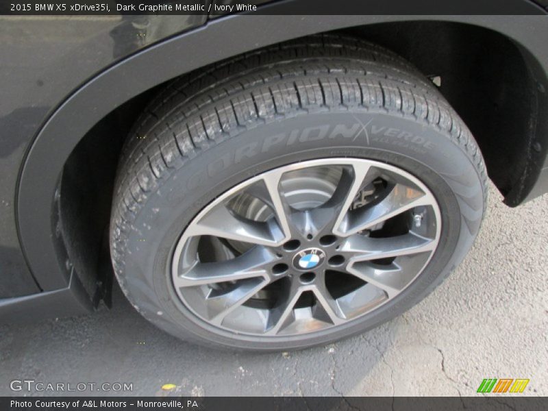 Dark Graphite Metallic / Ivory White 2015 BMW X5 xDrive35i