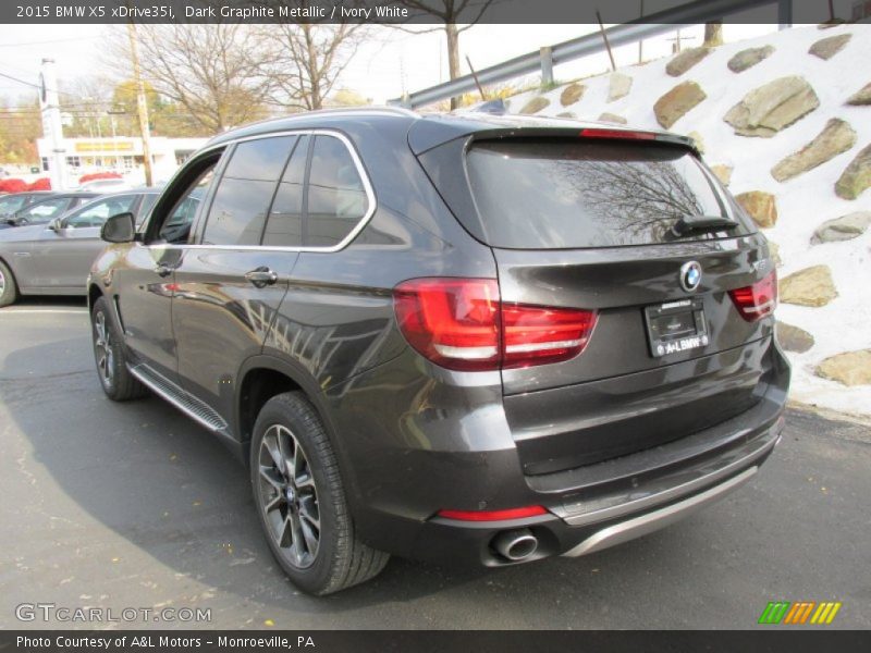 Dark Graphite Metallic / Ivory White 2015 BMW X5 xDrive35i