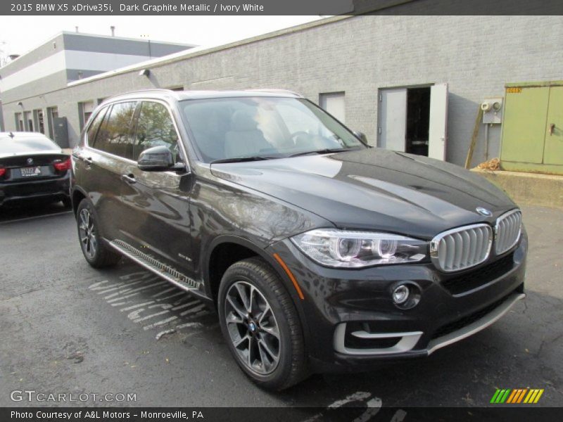 Dark Graphite Metallic / Ivory White 2015 BMW X5 xDrive35i