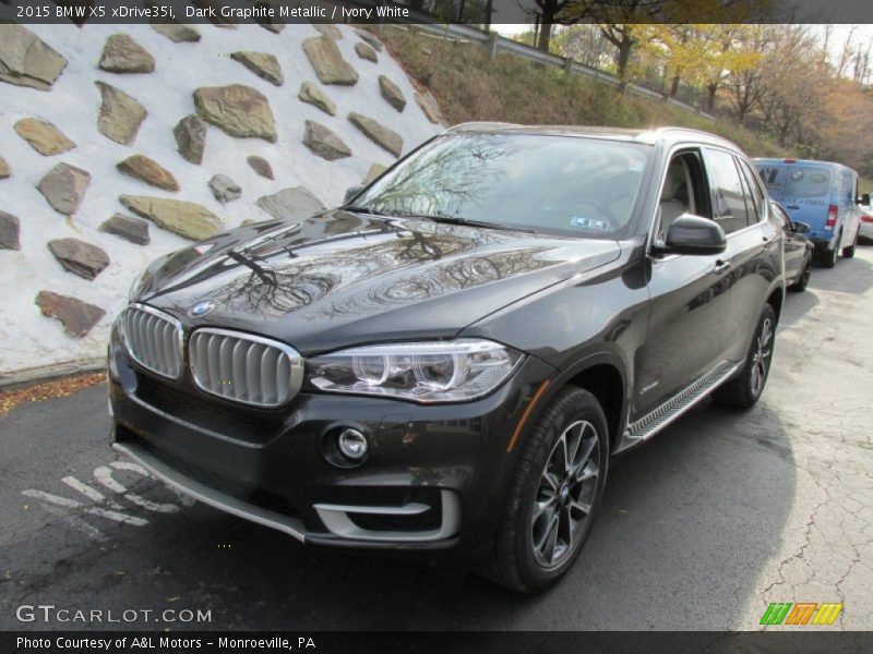 Dark Graphite Metallic / Ivory White 2015 BMW X5 xDrive35i
