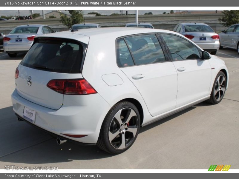 Pure White / Titan Black Leather 2015 Volkswagen Golf GTI 4-Door 2.0T S