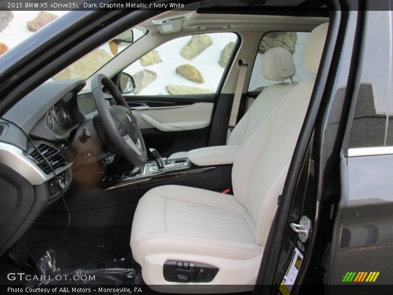 Dark Graphite Metallic / Ivory White 2015 BMW X5 xDrive35i