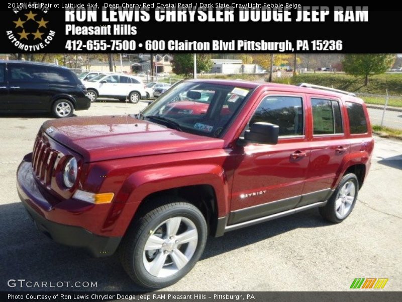 Deep Cherry Red Crystal Pearl / Dark Slate Gray/Light Pebble Beige 2015 Jeep Patriot Latitude 4x4