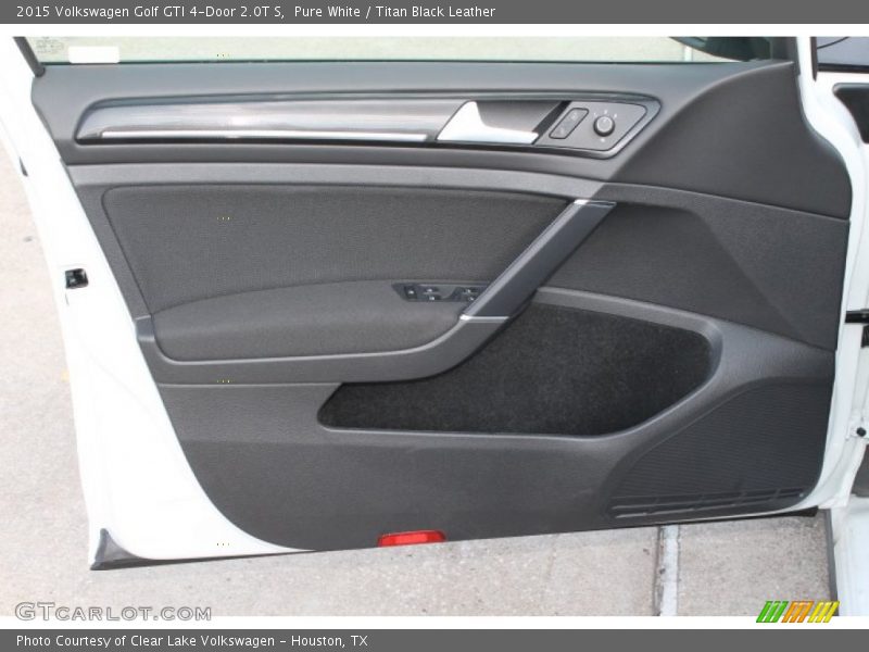 Pure White / Titan Black Leather 2015 Volkswagen Golf GTI 4-Door 2.0T S
