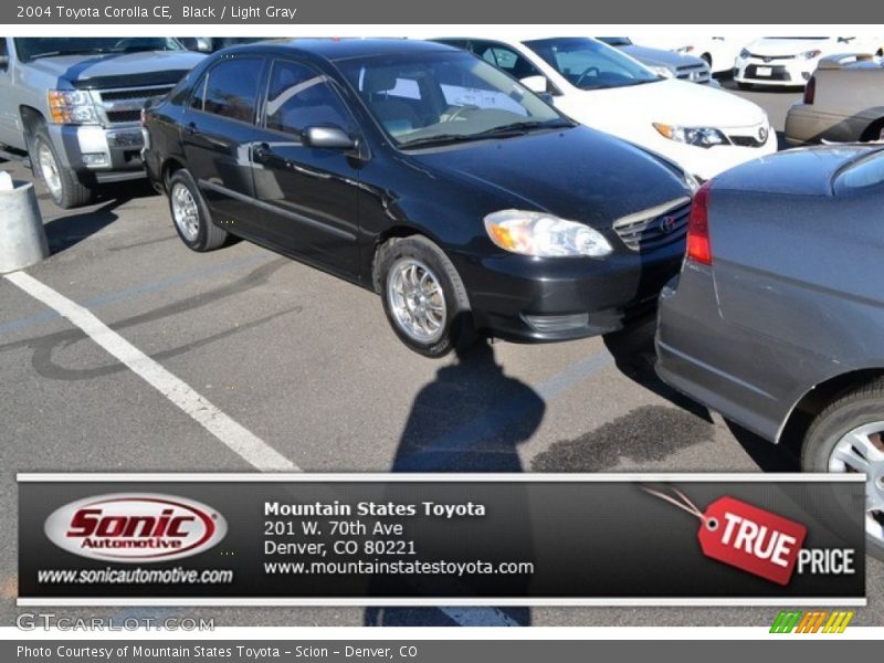 Black / Light Gray 2004 Toyota Corolla CE