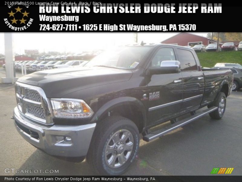 Black / Black 2015 Ram 2500 Laramie Crew Cab 4x4