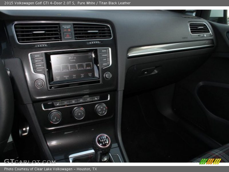 Pure White / Titan Black Leather 2015 Volkswagen Golf GTI 4-Door 2.0T S