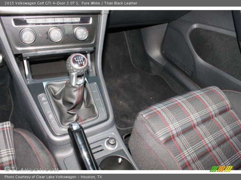 Pure White / Titan Black Leather 2015 Volkswagen Golf GTI 4-Door 2.0T S