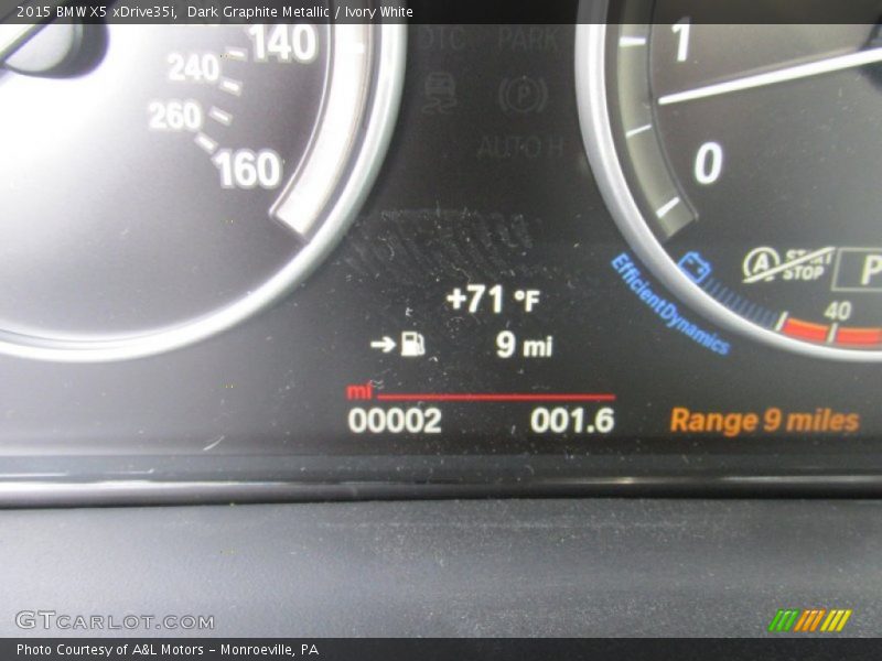 Dark Graphite Metallic / Ivory White 2015 BMW X5 xDrive35i