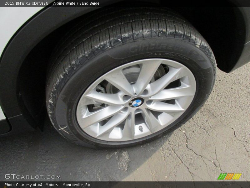 Alpine White / Sand Beige 2015 BMW X3 xDrive28i