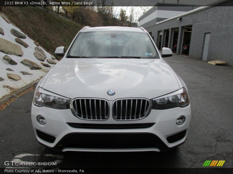 Alpine White / Sand Beige 2015 BMW X3 xDrive28i