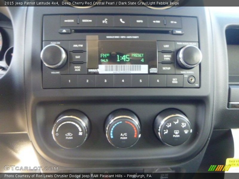 Deep Cherry Red Crystal Pearl / Dark Slate Gray/Light Pebble Beige 2015 Jeep Patriot Latitude 4x4