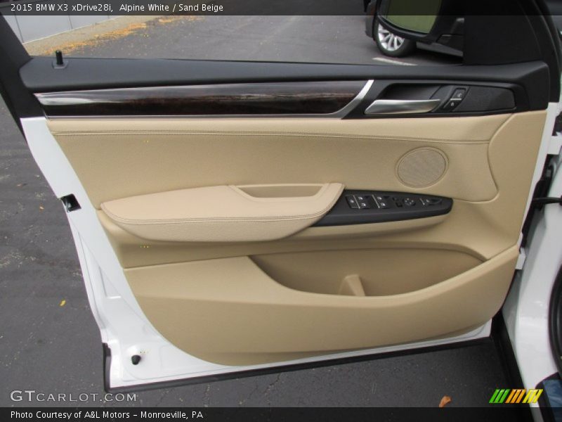 Alpine White / Sand Beige 2015 BMW X3 xDrive28i