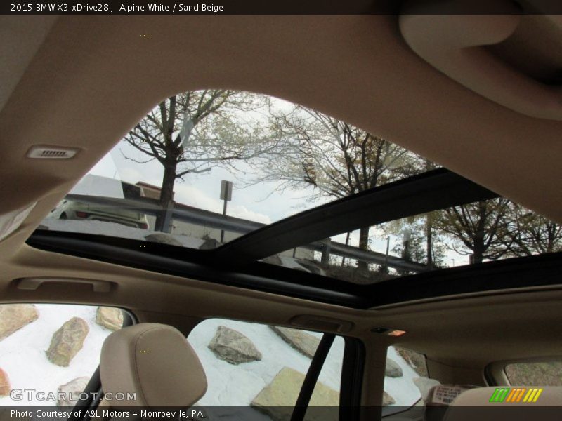 Alpine White / Sand Beige 2015 BMW X3 xDrive28i