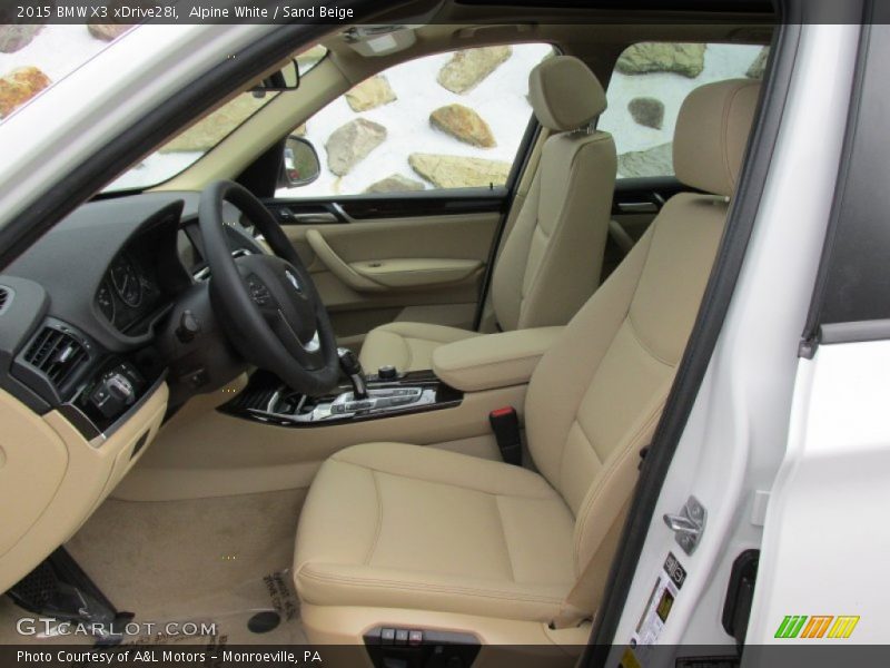 Alpine White / Sand Beige 2015 BMW X3 xDrive28i