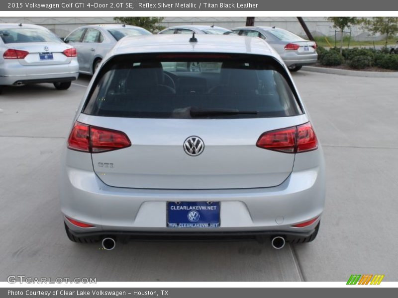 Reflex Silver Metallic / Titan Black Leather 2015 Volkswagen Golf GTI 4-Door 2.0T SE