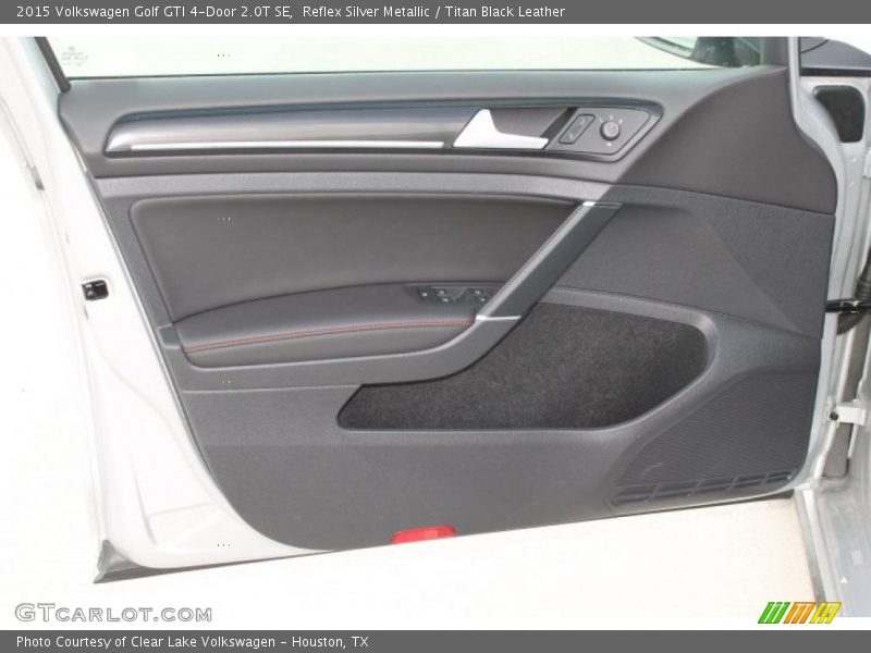 Reflex Silver Metallic / Titan Black Leather 2015 Volkswagen Golf GTI 4-Door 2.0T SE