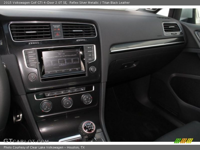 Reflex Silver Metallic / Titan Black Leather 2015 Volkswagen Golf GTI 4-Door 2.0T SE