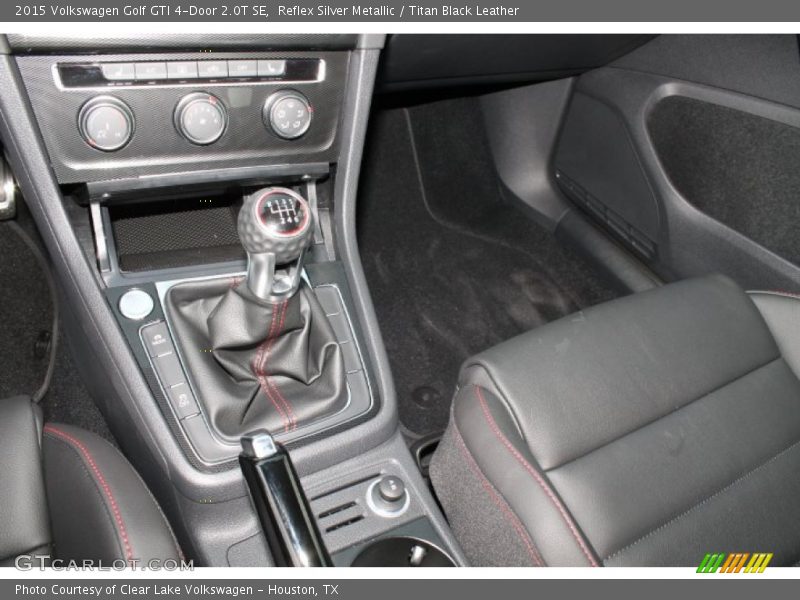 Reflex Silver Metallic / Titan Black Leather 2015 Volkswagen Golf GTI 4-Door 2.0T SE