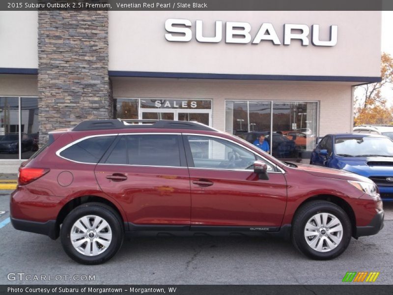 Venetian Red Pearl / Slate Black 2015 Subaru Outback 2.5i Premium