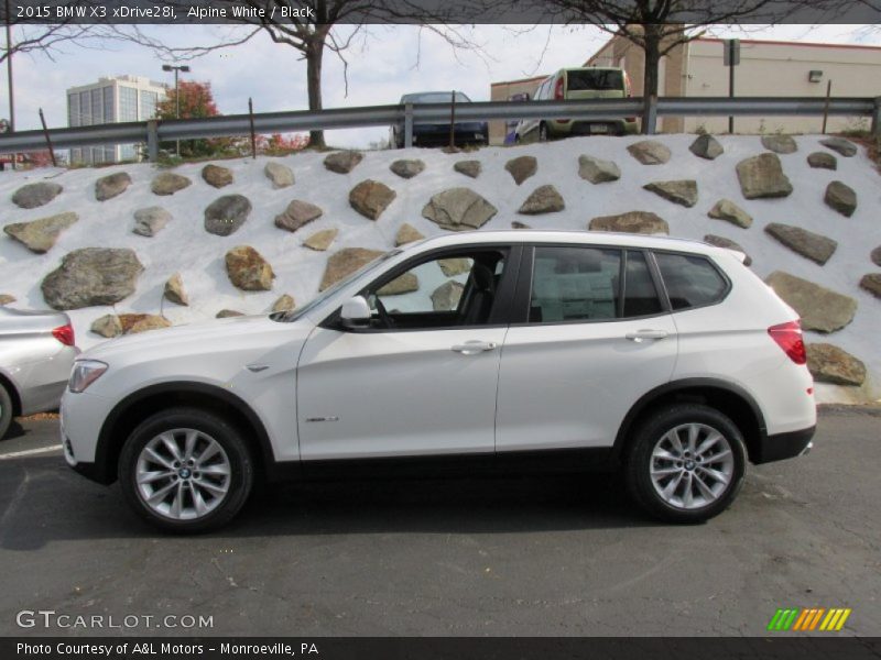 Alpine White / Black 2015 BMW X3 xDrive28i