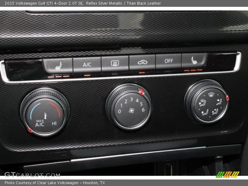 Reflex Silver Metallic / Titan Black Leather 2015 Volkswagen Golf GTI 4-Door 2.0T SE