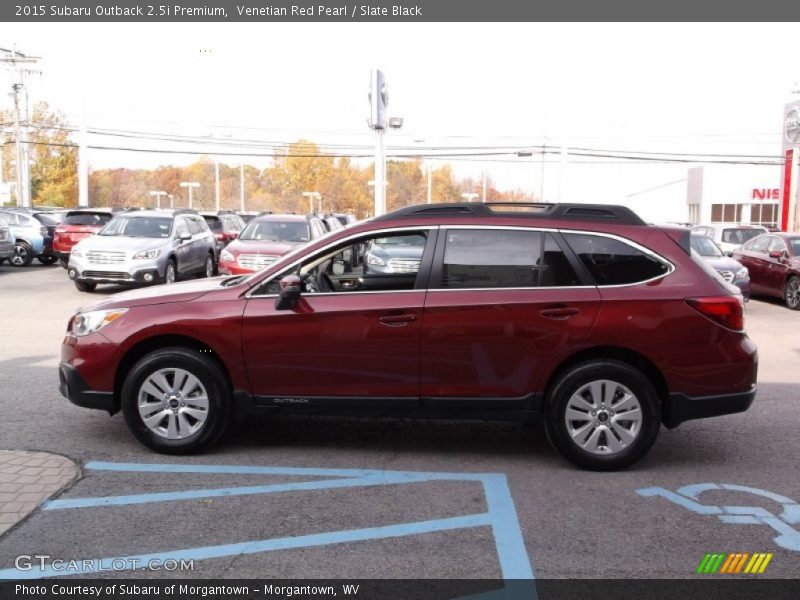 Venetian Red Pearl / Slate Black 2015 Subaru Outback 2.5i Premium