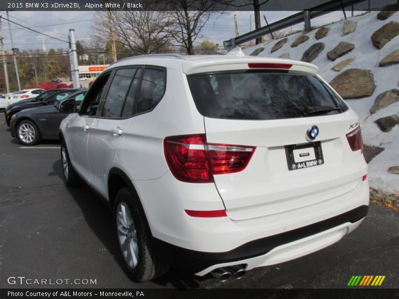 Alpine White / Black 2015 BMW X3 xDrive28i