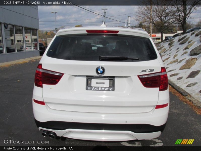 Alpine White / Black 2015 BMW X3 xDrive28i